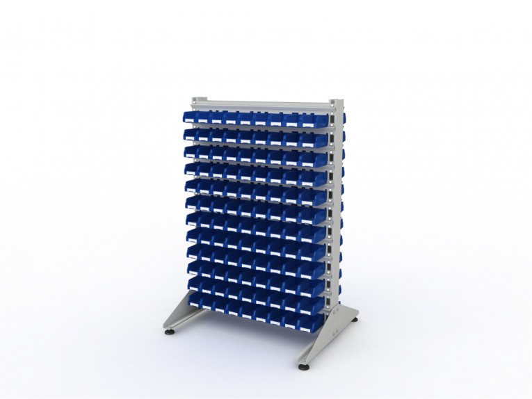 Стеллаж для пластиковых лотков SORTEX двухсторонний 1500x1000x800.01 купить в Тюмени Стеллаж для пластиковых лотков SORTEX двухсторонний 1500x1000x800.01 купить в Тюмени