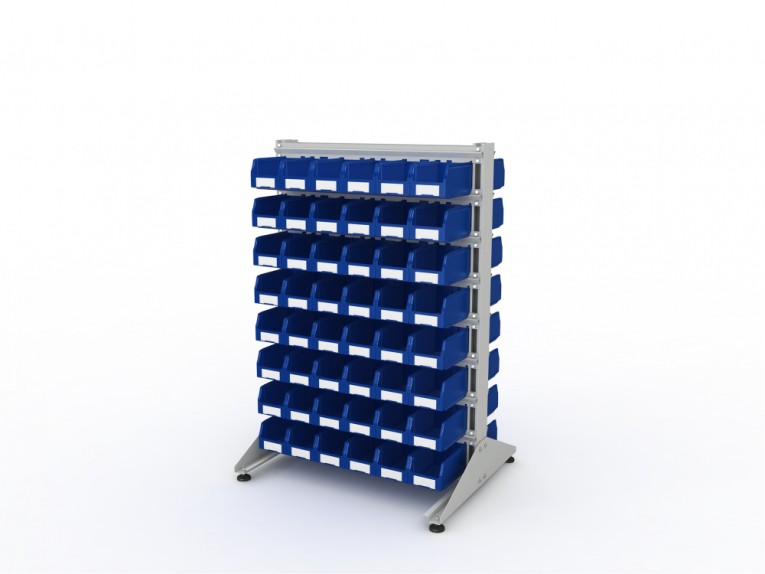 Стеллаж для пластиковых лотков SORTEX двухсторонний 1500x1000x800.02 купить в Тюмени Стеллаж для пластиковых лотков SORTEX двухсторонний 1500x1000x800.02 купить в Тюмени