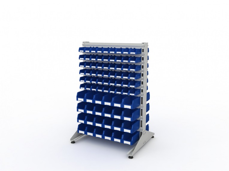 Стеллаж для пластиковых лотков SORTEX двухсторонний 1500x1000x800.04 купить в Тюмени Стеллаж для пластиковых лотков SORTEX двухсторонний 1500x1000x800.04 купить в Тюмени