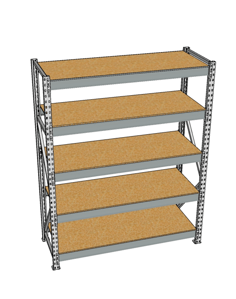 Стеллаж грузовой СГР 2500x2100x600 5 полок (ДСП) купить в Тюмени Стеллаж грузовой СГР 2500x2100x600 5 полок (ДСП) купить в Тюмени