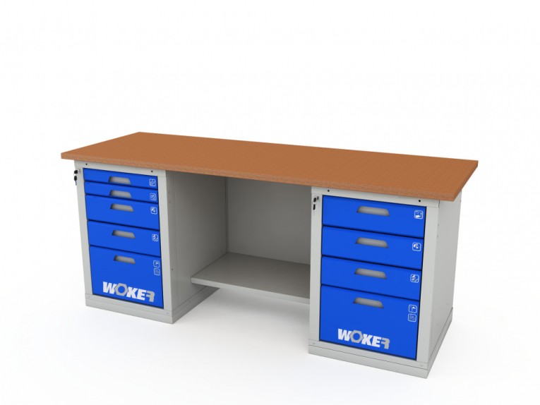Верстак двухтумбовый WOKER PRO 2504.2000 купить в Тюмени Верстак двухтумбовый WOKER PRO 2504.2000 купить в Тюмени