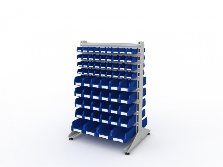 Стеллаж для пластиковых лотков SORTEX двухсторонний 1500x1000x800.05 купить в Тюмени Стеллаж для пластиковых лотков SORTEX двухсторонний 1500x1000x800.05 купить в Тюмени