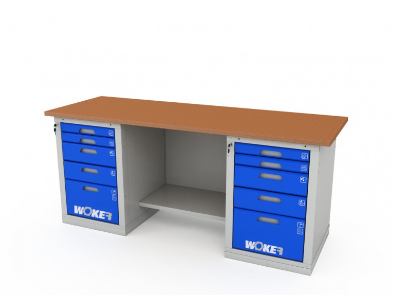 Верстак двухтумбовый WOKER PRO 2505.2000 купить в Тюмени Верстак двухтумбовый WOKER PRO 2505.2000 купить в Тюмени