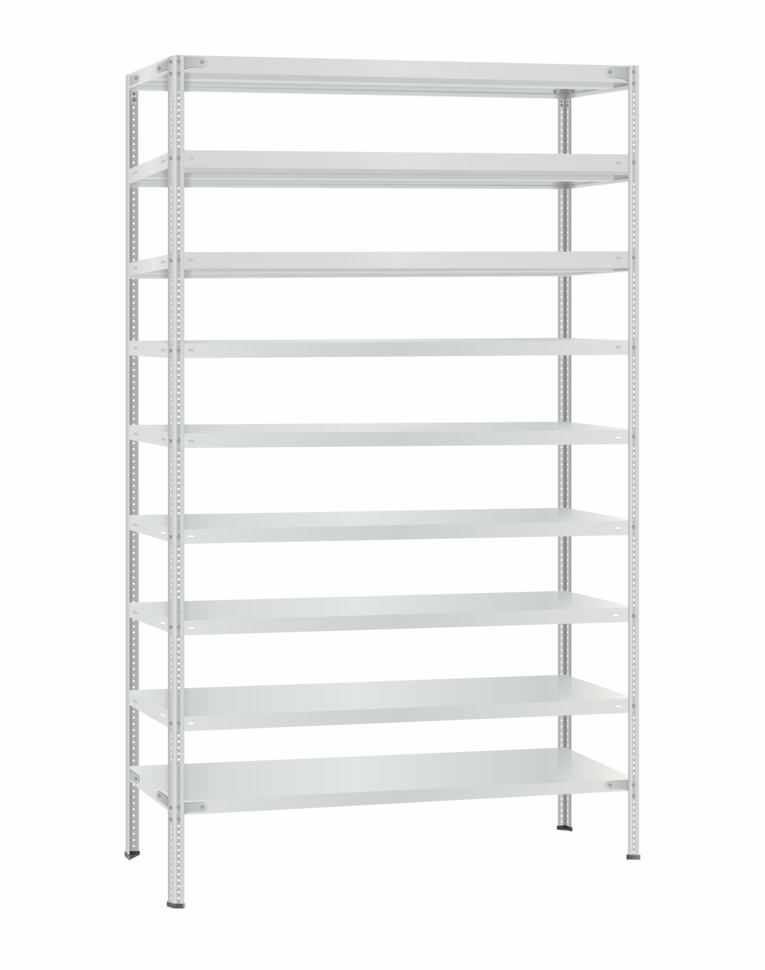 Стеллаж металлический Титан МС-500 2400х1200х500 9 полок купить в Тюмени Стеллаж металлический Титан МС-500 2400х1200х500 9 полок купить в Тюмени