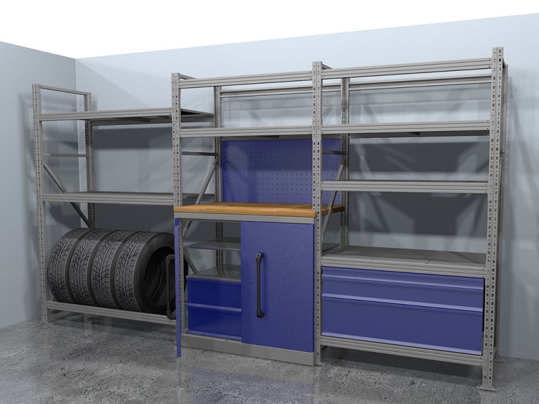 Стеллажная система хранения №2 Гараж купить в Тюмени Стеллажная система хранения №2 Гараж купить в Тюмени