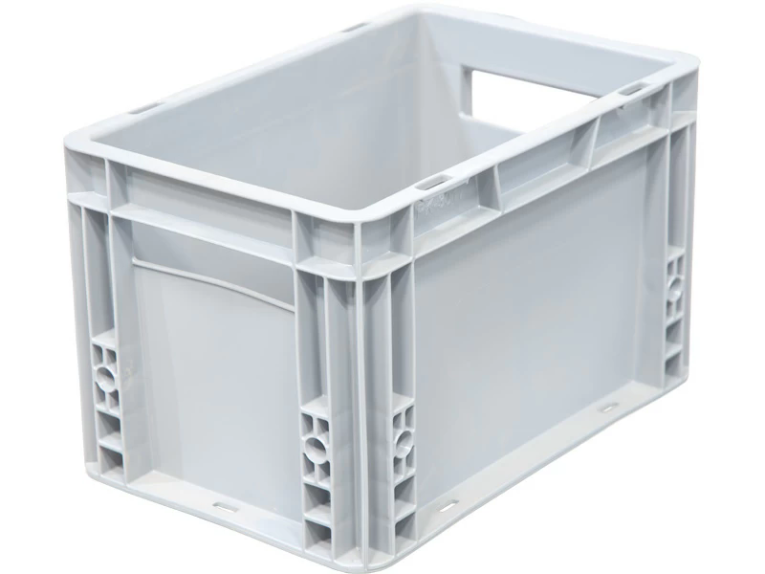 Ящик 300х200х170 сплошной, гладкое дно, цв. серый купить в Тюмени Ящик 300х200х170 сплошной, гладкое дно, цв. серый купить в Тюмени