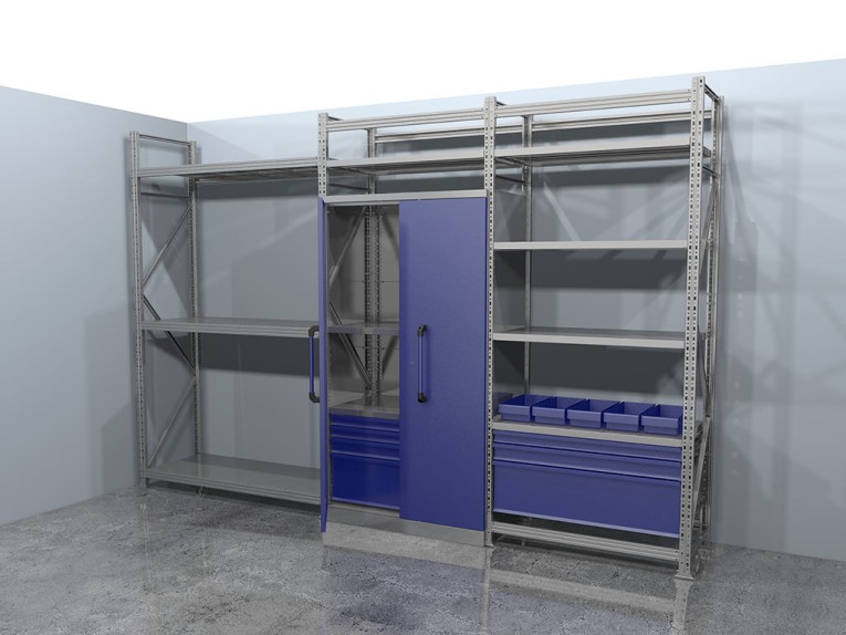 Стеллажная система хранения №3 Гараж купить в Тюмени Стеллажная система хранения №3 Гараж купить в Тюмени