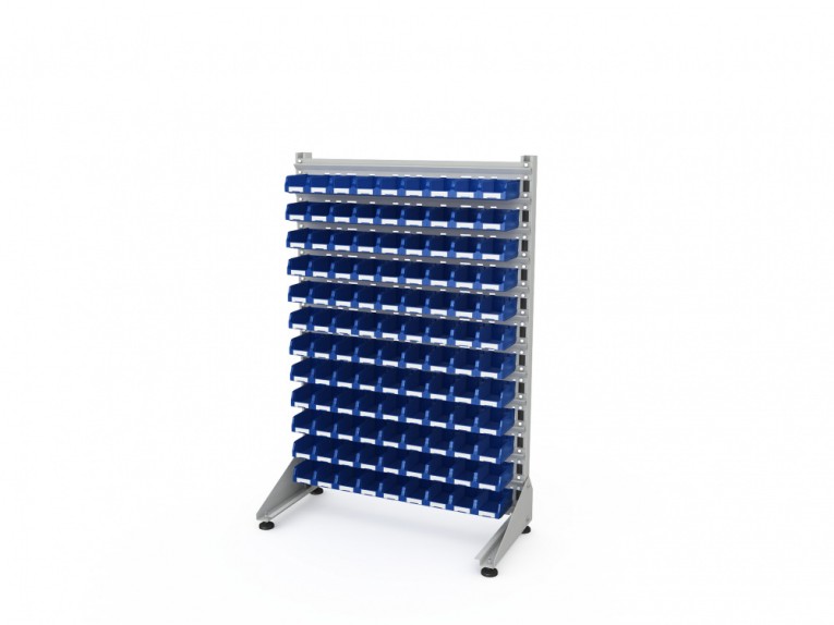 Стеллаж для пластиковых лотков SORTEX односторонний 1500x1000x450.01 купить в Тюмени Стеллаж для пластиковых лотков SORTEX односторонний 1500x1000x450.01 купить в Тюмени