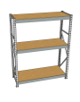 Стеллаж грузовой СГР 3000x1200x600 3 полки (ДСП) Стеллаж грузовой СГР 3000x1200x600 3 полки (ДСП)