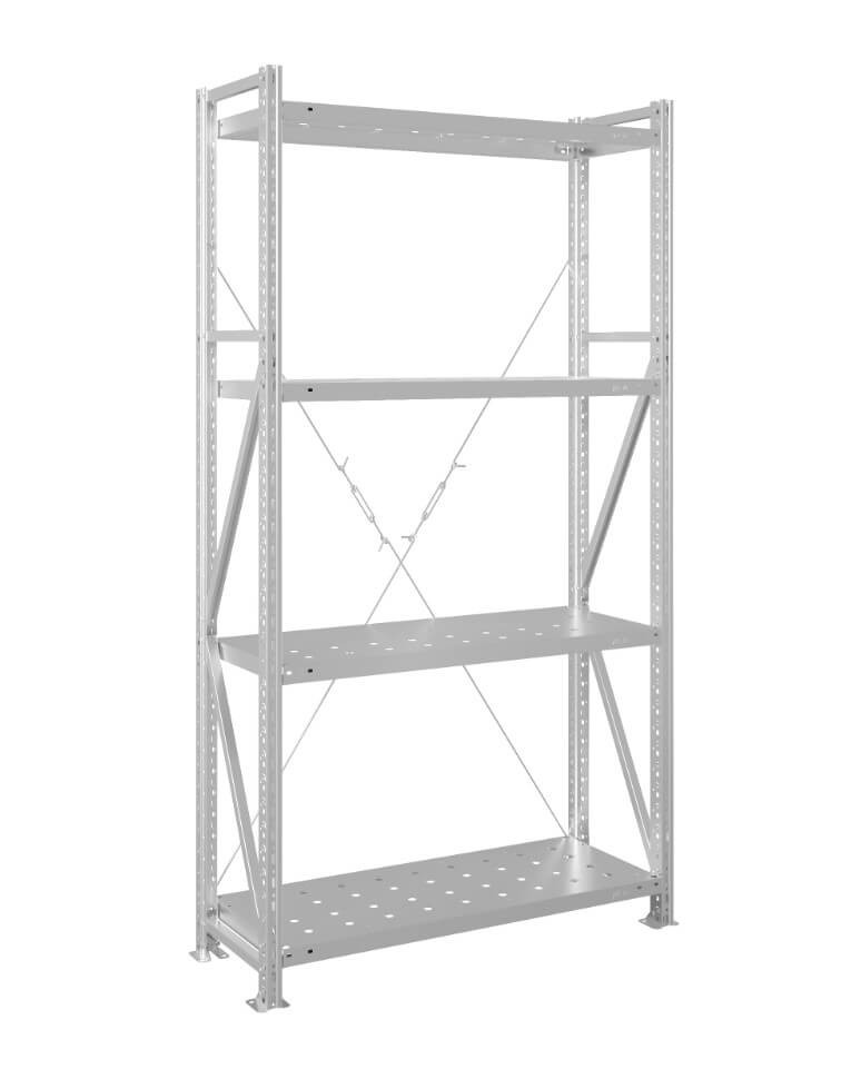 Стеллаж MS U 2000x1500x500 4 полки (250 кг, перф) купить в Тюмени Стеллаж MS U 2000x1500x500 4 полки (250 кг, перф) купить в Тюмени