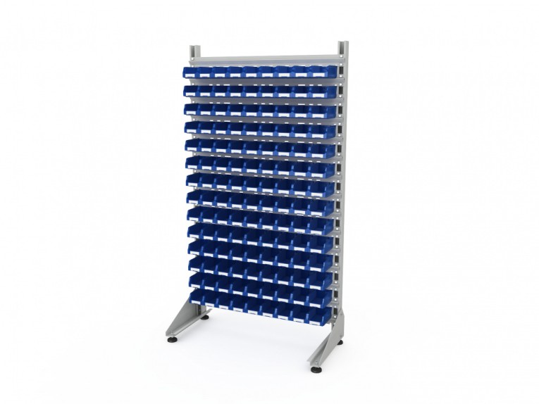 Стеллаж для пластиковых лотков SORTEX односторонний 1800x1000x450.01 купить в Тюмени Стеллаж для пластиковых лотков SORTEX односторонний 1800x1000x450.01 купить в Тюмени