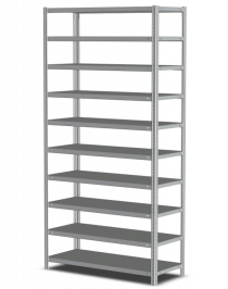 Стеллаж MS Standart 2000х700х400 10 полок Стеллаж MS Standart 2000х700х400 10 полок