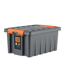 Контейнер особопрочный Rox Box PRO 8 (335х220х160 мм с крышкой и клипсами, антрацит) Контейнер особопрочный Rox Box PRO 8 (335х220х160 мм с крышкой и клипсами, антрацит)