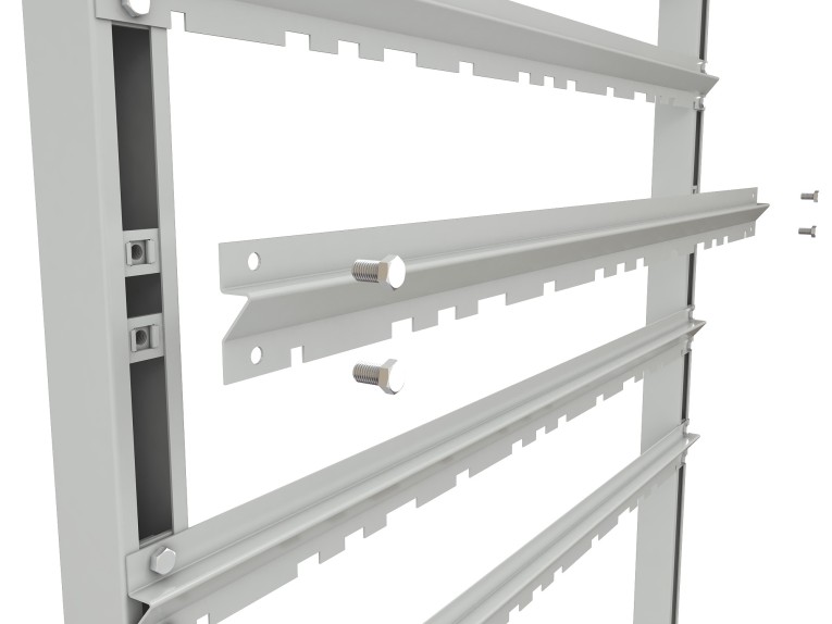 Стеллаж для пластиковых лотков SORTEX односторонний 1800x1000x450.03 купить в Тюмени Стеллаж для пластиковых лотков SORTEX односторонний 1800x1000x450.03 купить в Тюмени