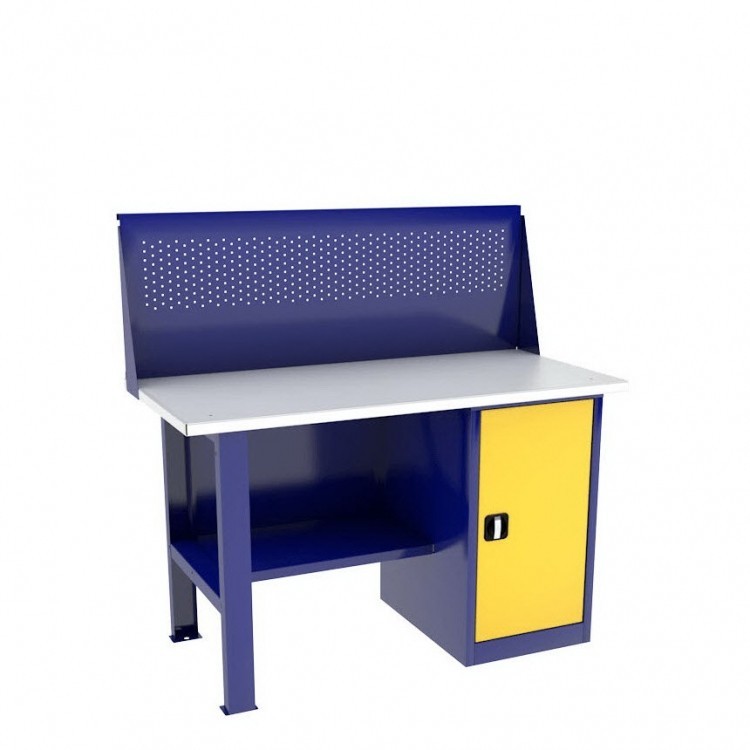 Однотумбовый слесарный верстак ВП-2/1,4 с экраном купить в Тюмени Однотумбовый слесарный верстак ВП-2/1,4 с экраном купить в Тюмени