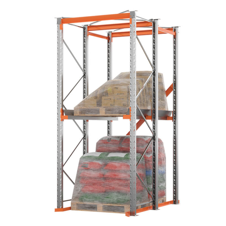 Стеллаж набивной паллетный (3000х1580х1800 мм), 1 линия, 2 яруса купить в Тюмени Стеллаж набивной паллетный (3000х1580х1800 мм), 1 линия, 2 яруса купить в Тюмени