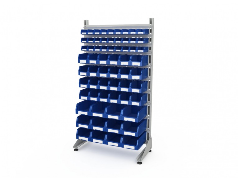 Стеллаж для пластиковых лотков SORTEX односторонний 1800x1000x450.05 купить в Тюмени Стеллаж для пластиковых лотков SORTEX односторонний 1800x1000x450.05 купить в Тюмени