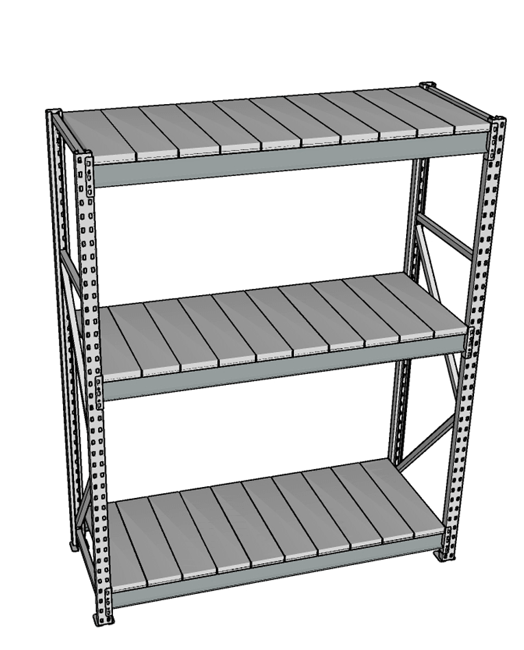 Стеллаж грузовой СГР 2500x2100x500 3 полки (металл) купить в Тюмени Стеллаж грузовой СГР 2500x2100x500 3 полки (металл) купить в Тюмени