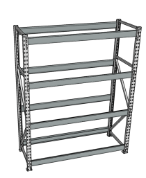 Стеллаж грузовой СГР 2000x900x400 4 полки (без настила) Стеллаж грузовой СГР 2000x900x400 4 полки (без настила)