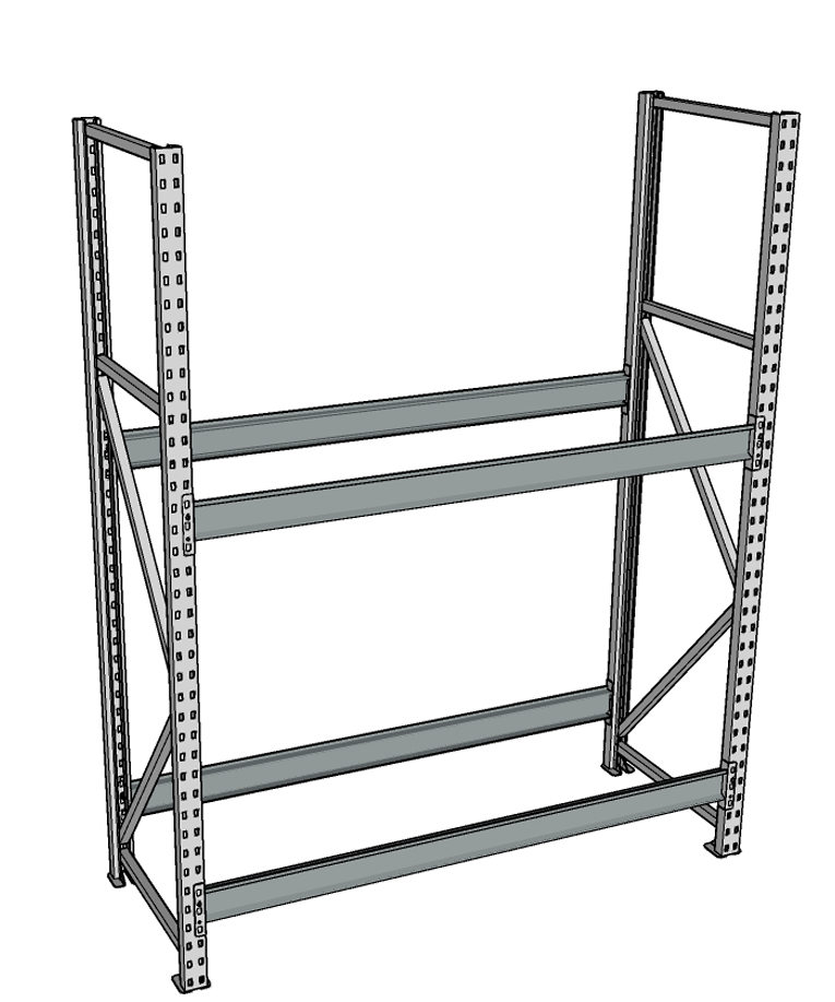 Стеллаж грузовой СГР 3000x1200x400 2 полки (без настила) купить в Тюмени Стеллаж грузовой СГР 3000x1200x400 2 полки (без настила) купить в Тюмени