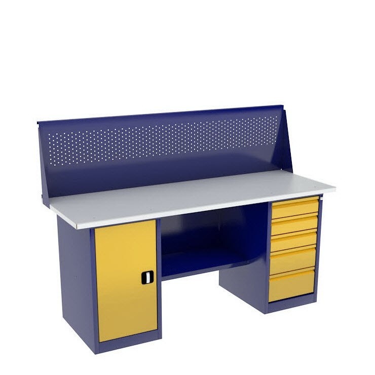 Верстак с тумбой и драйвером ВП-4/1,6 с экраном купить в Тюмени Верстак с тумбой и драйвером ВП-4/1,6 с экраном купить в Тюмени