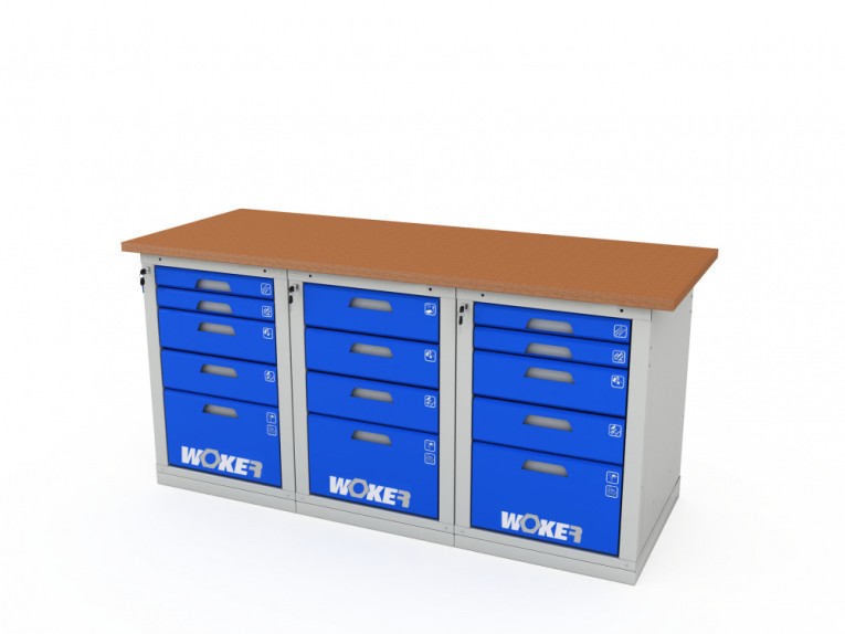 Верстак трехтумбовый WOKER PRO 3545.1800 купить в Тюмени Верстак трехтумбовый WOKER PRO 3545.1800 купить в Тюмени